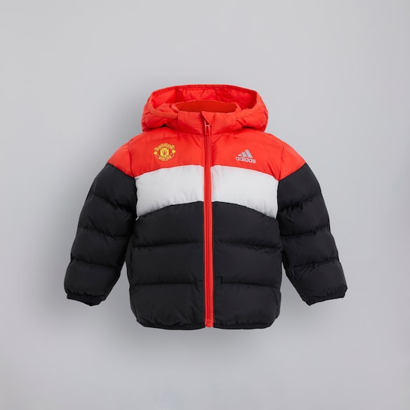 Manchester United x adidas Infant Synthetic Down Jacket Red Red