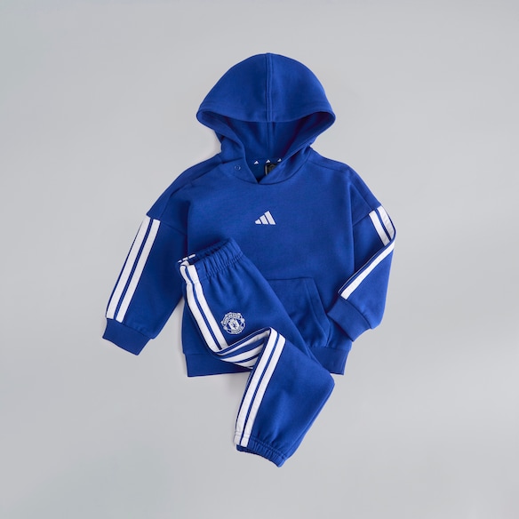 Manchester United x adidas Infant Essentials Jogger Set Blue Blue