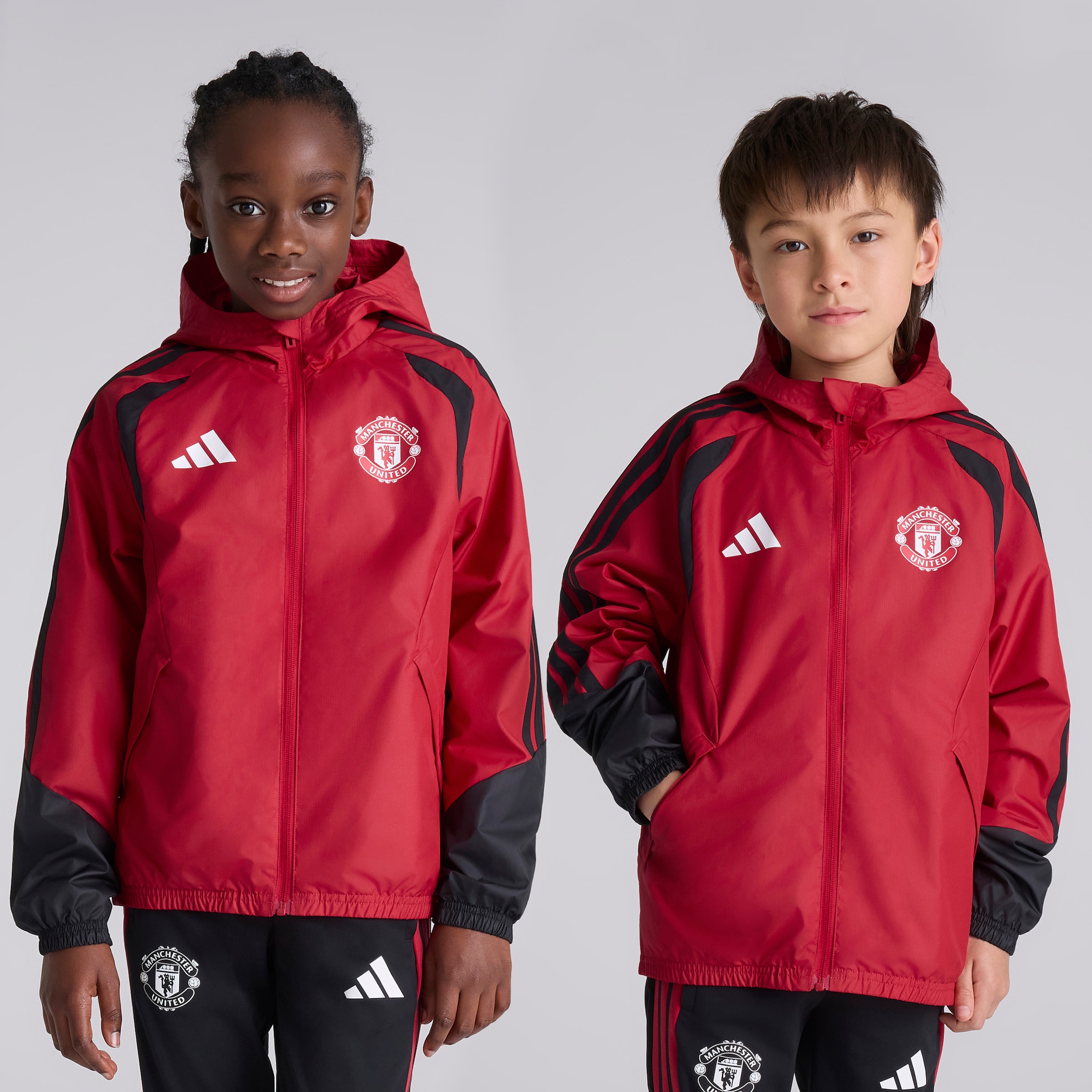 Manchester United Kids 26/27 Training Tiro All Weather Jacket Red Red