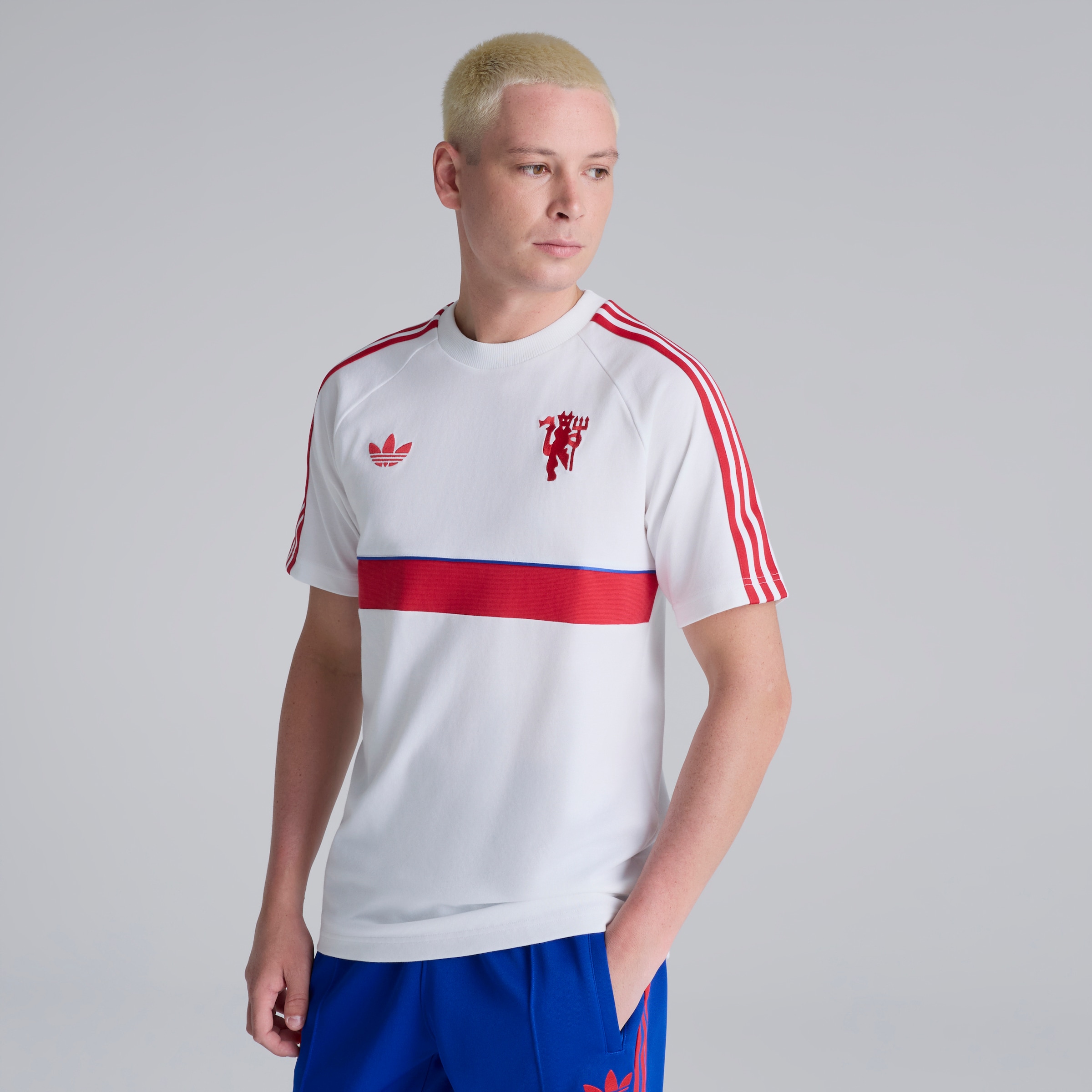 Manchester United x adidas Originals T-Shirt White Blanc
