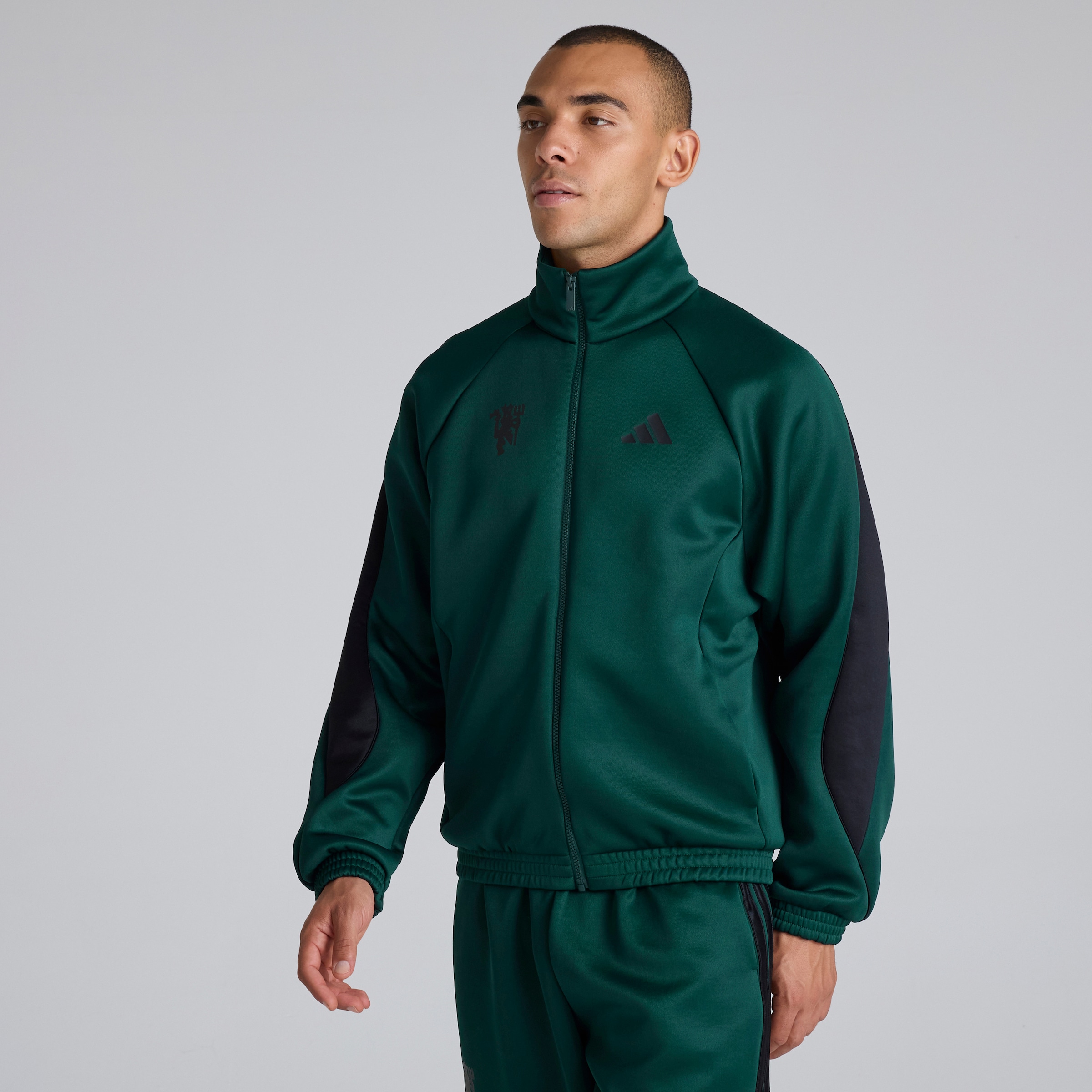 Manchester United x adidas Stadium Track Top Green Green