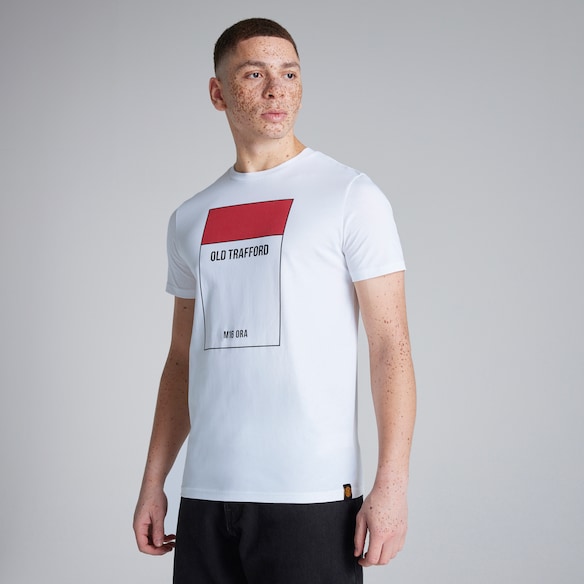 Manchester United Old Trafford M16 0RA T-Shirt White White