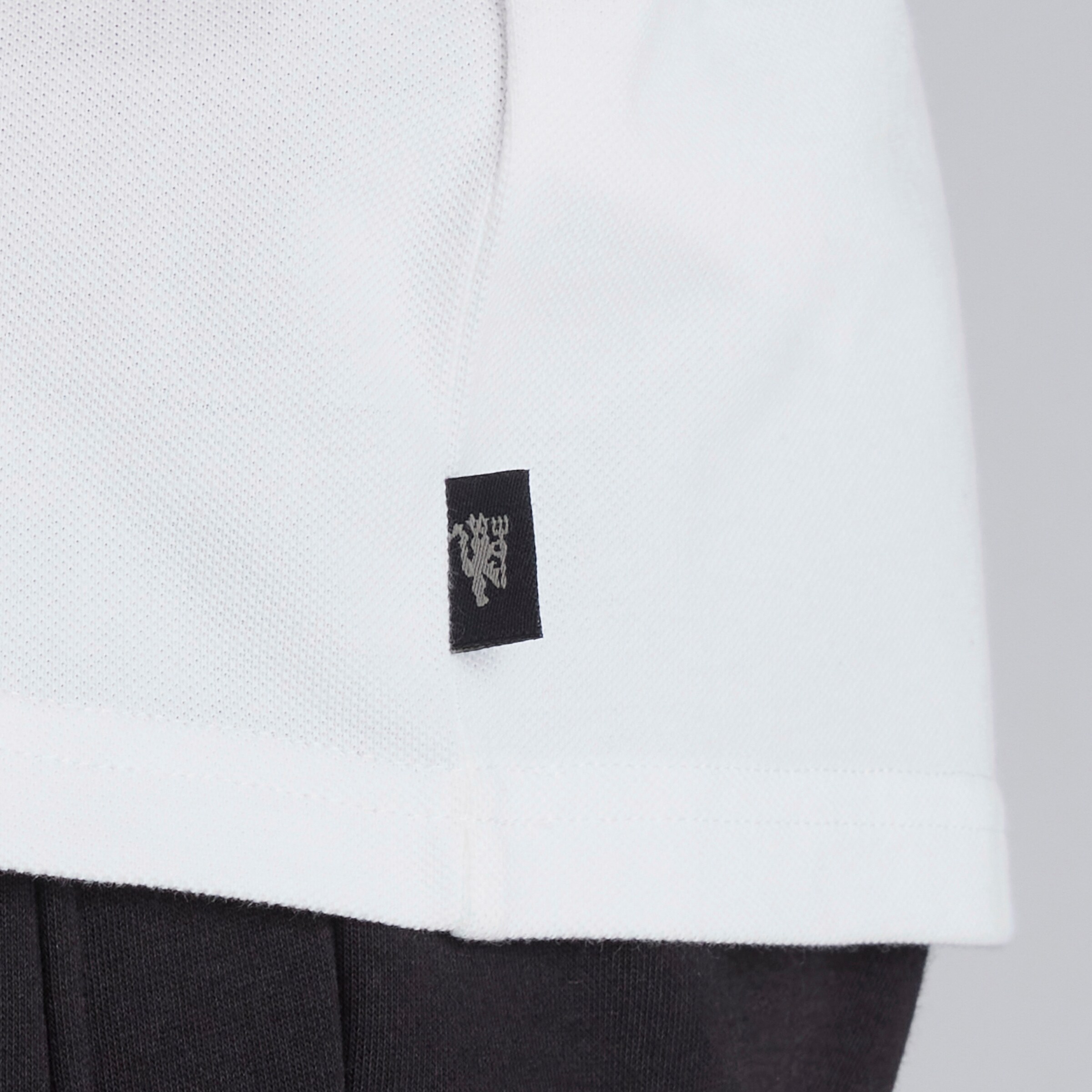 Manchester United Pique T-Shirt White White Detail [5-5]