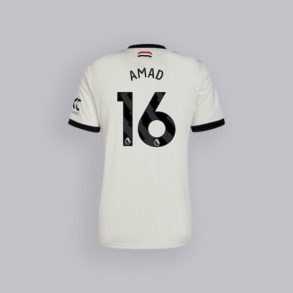 Manchester United 24/25 Third Jersey with Amad 16 Cup Printing White
