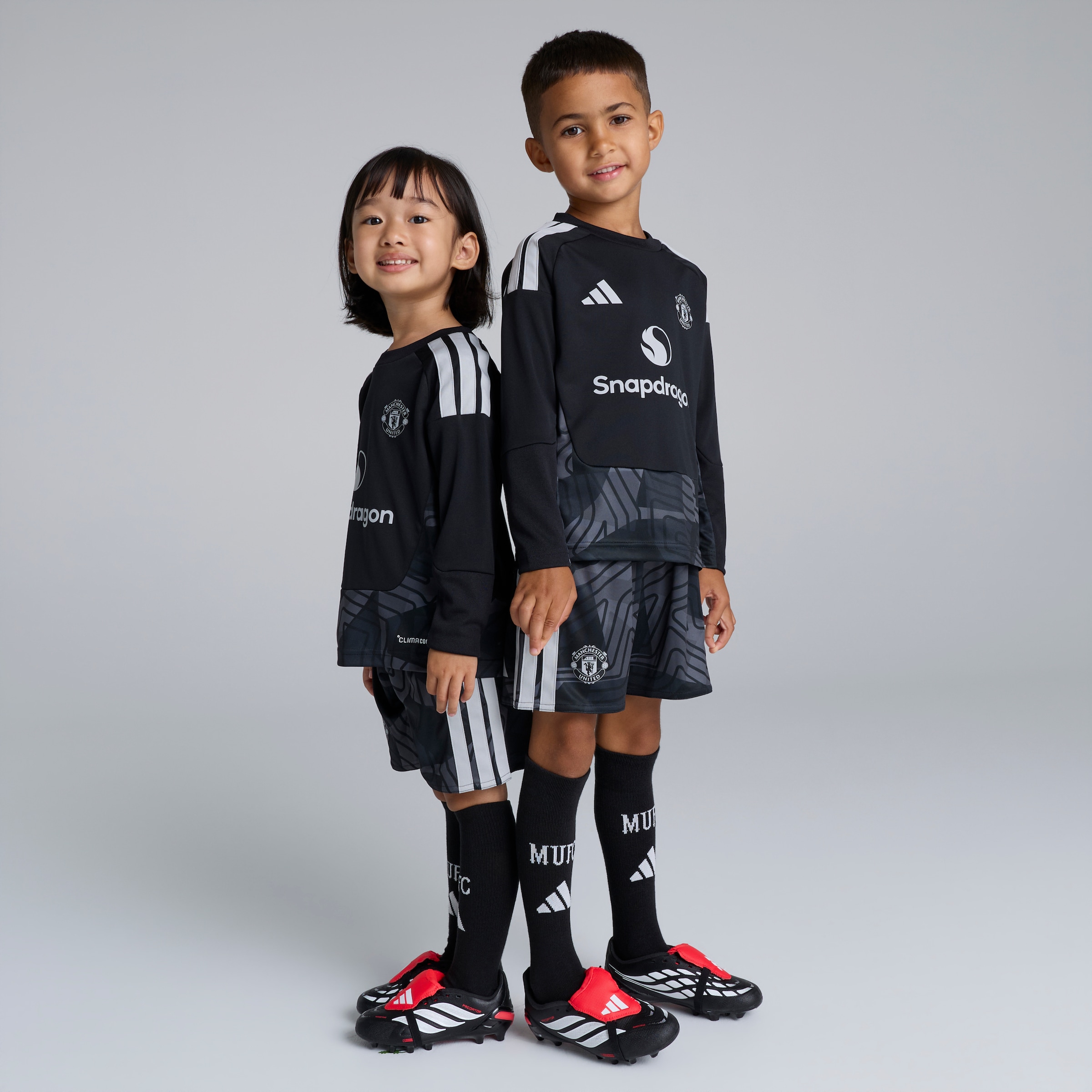 Manchester United Kids 26/27 Home Goalkeeper Mini Kit Black Black