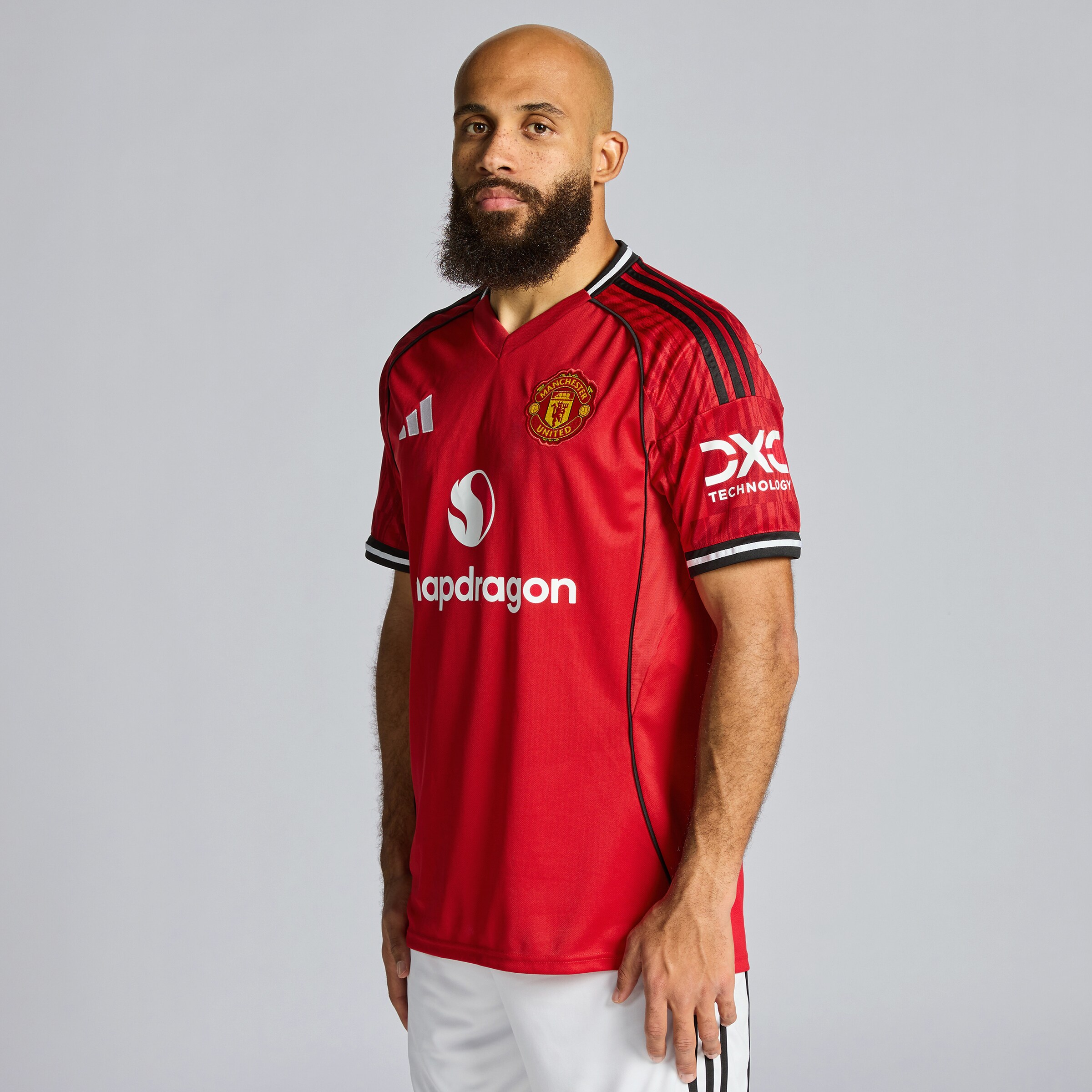 Manchester United 25/26 Home Jersey with Mbeumo 19 EPL Printing & Badge Red Detail [2-6]