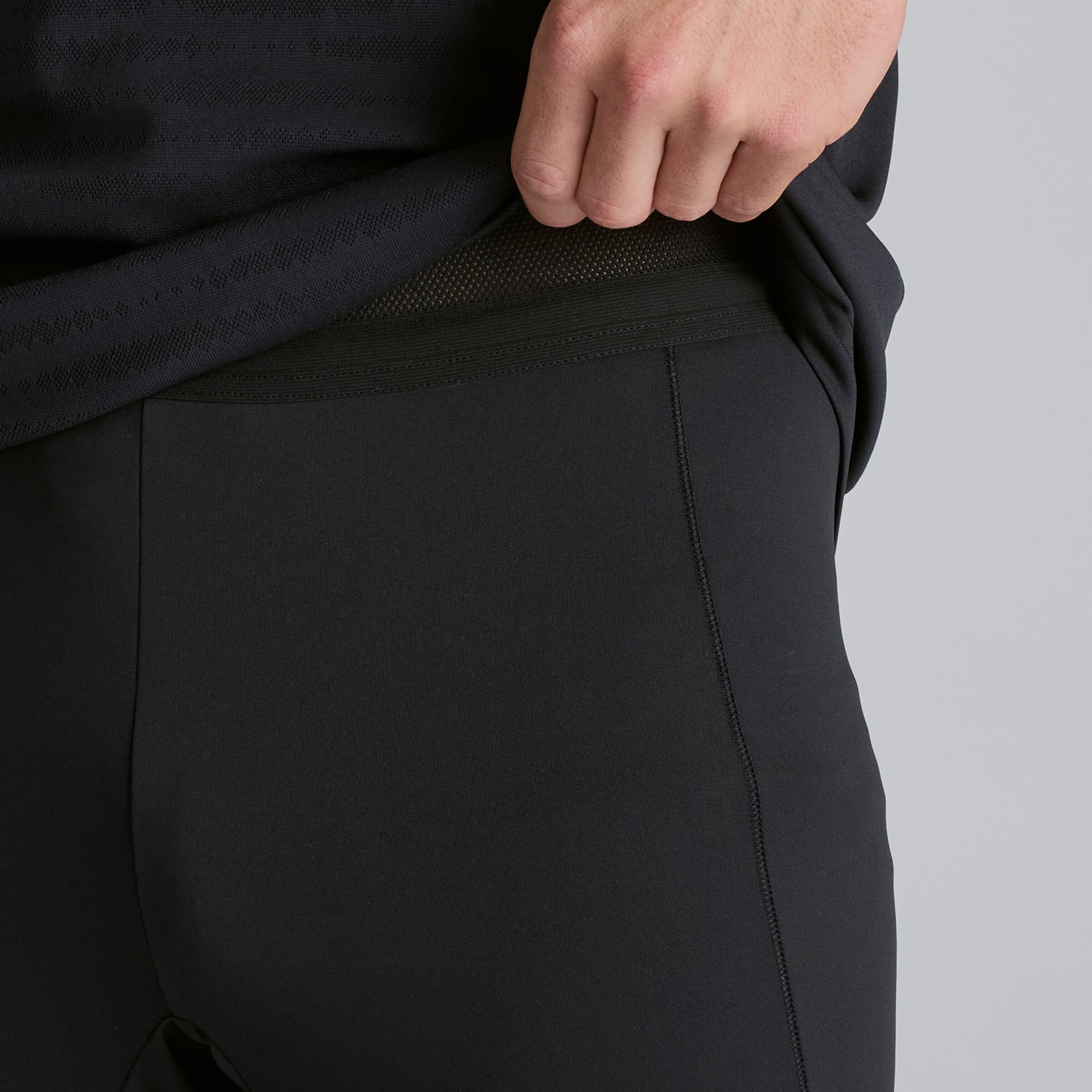 Manchester United Tiro 25 Pro Training Pants Negro Detalle [6-6]