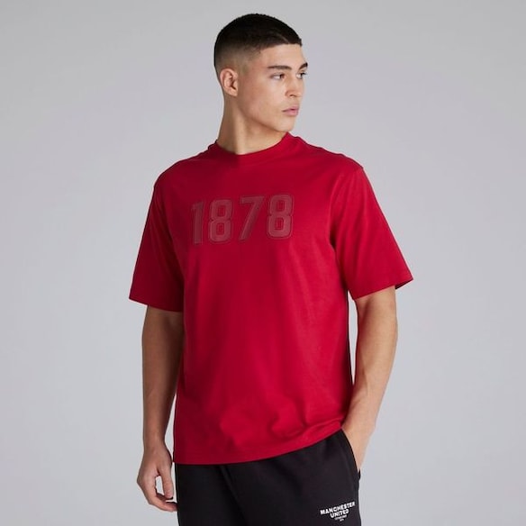 Manchester United Mens 1878 T-Shirt Red Red