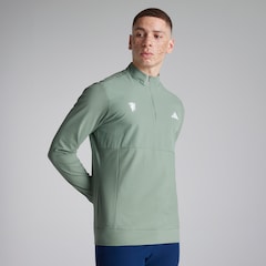 Manchester United x adidas Golf Ultimate365 Tour 1/4 Zip Sweatshirt Green