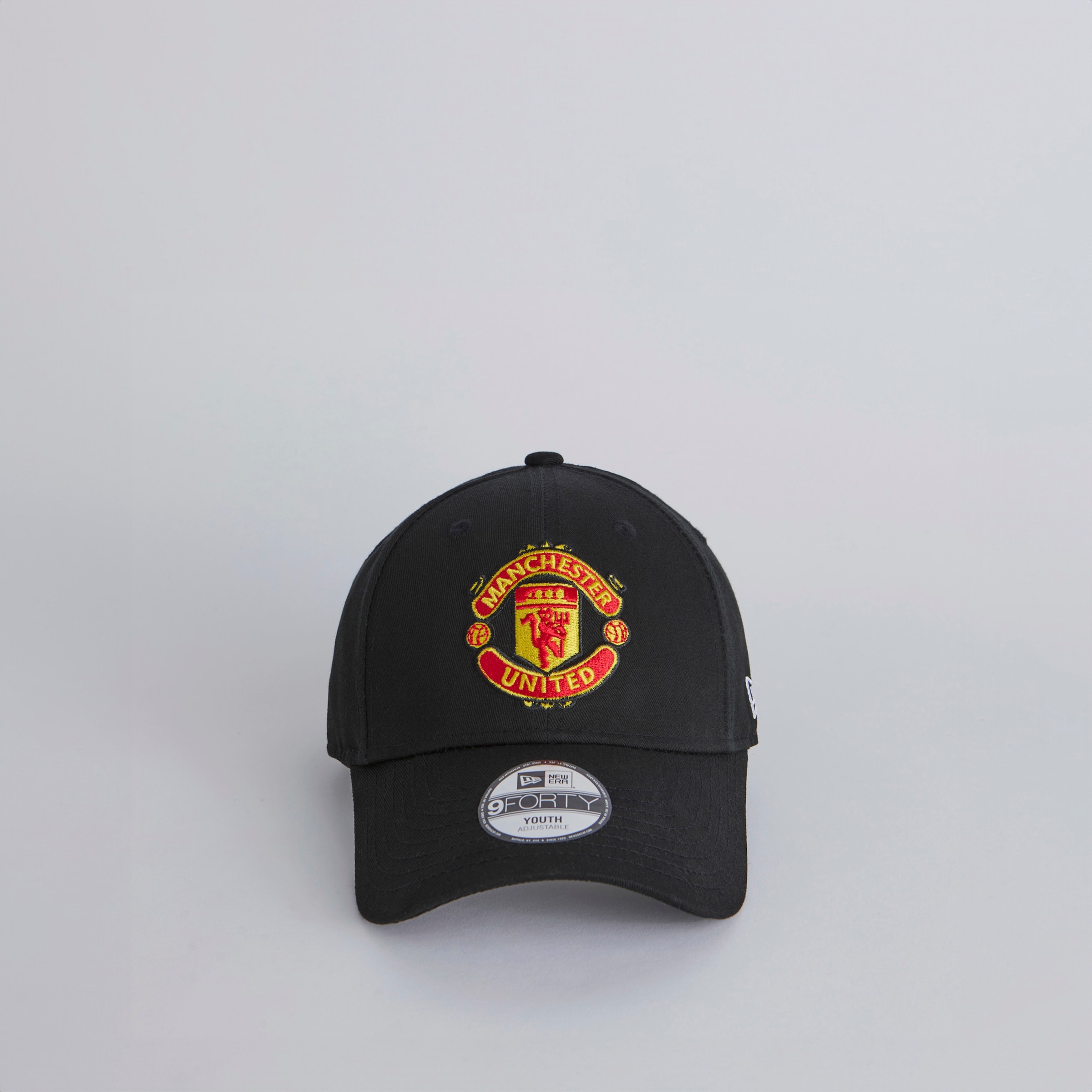 Manchester United x New Era Kids Core 9Forty Cap Black Black Detail [2-4]