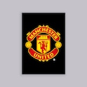 Manchester United Crest A2 Poster Black