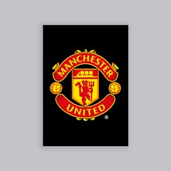 Manchester United Crest A2 Poster Black