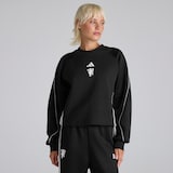 Manchester United x adidas Womens Stadium Crewneck Sweatshirt Black