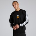 Manchester United x adidas Essentials 3-Stripes Fleece Sweatshirt Black