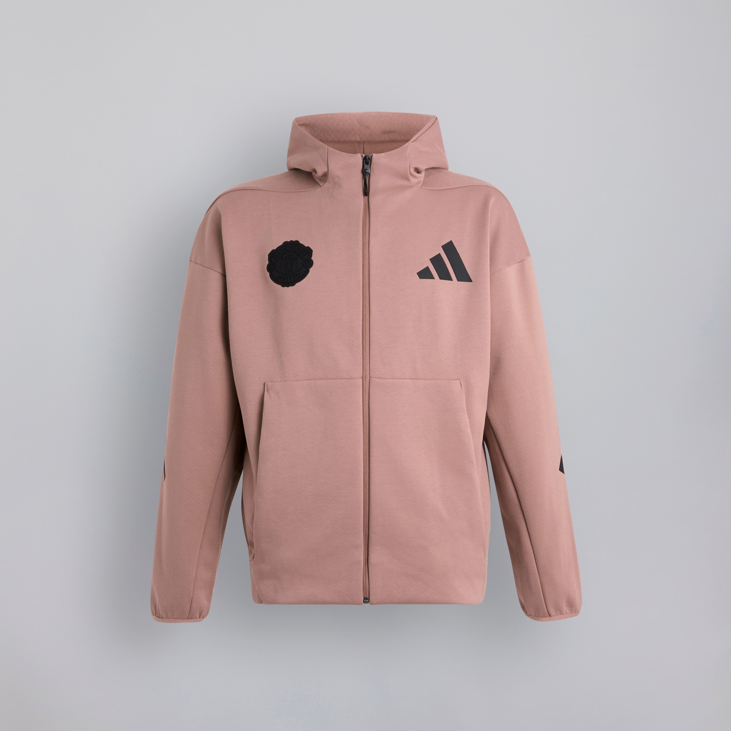 Buy Manchester United x adidas Z.N.E. Full Zip Hoodie Pink
