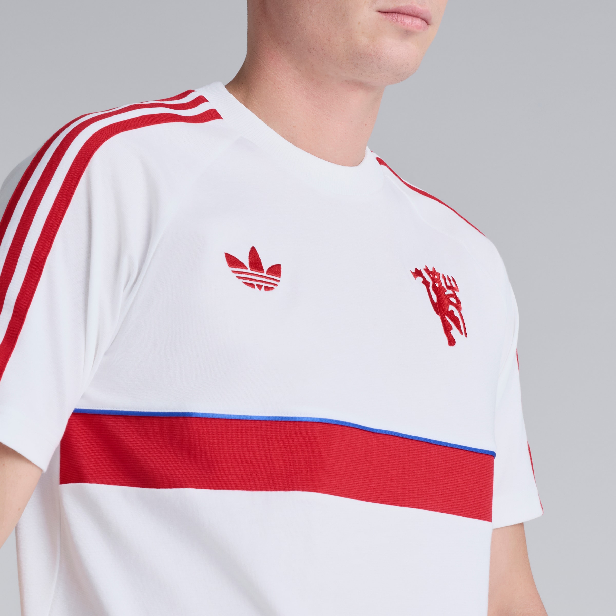 Manchester United x adidas Originals T-Shirt White 白色 细节 [5-5]
