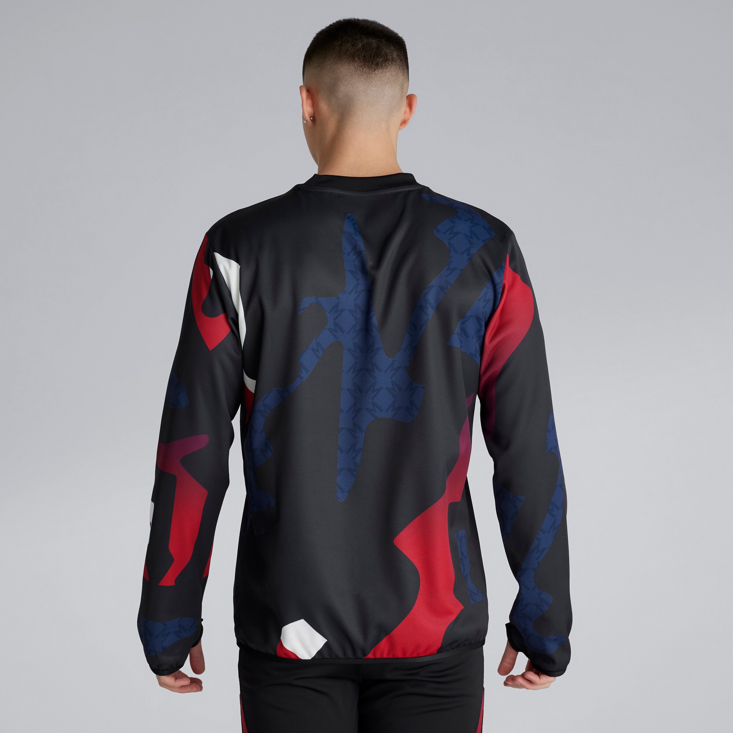 Manchester United Pre-Match Warm Top Black Multi Detail [2-5]