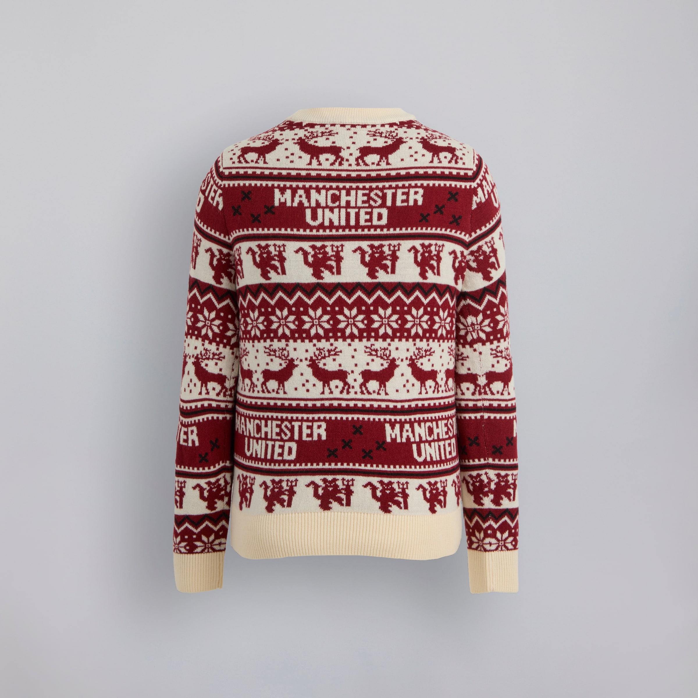 Manchester United Kids Christmas Fairisle Jumper Multi Multi Detail [2-2]