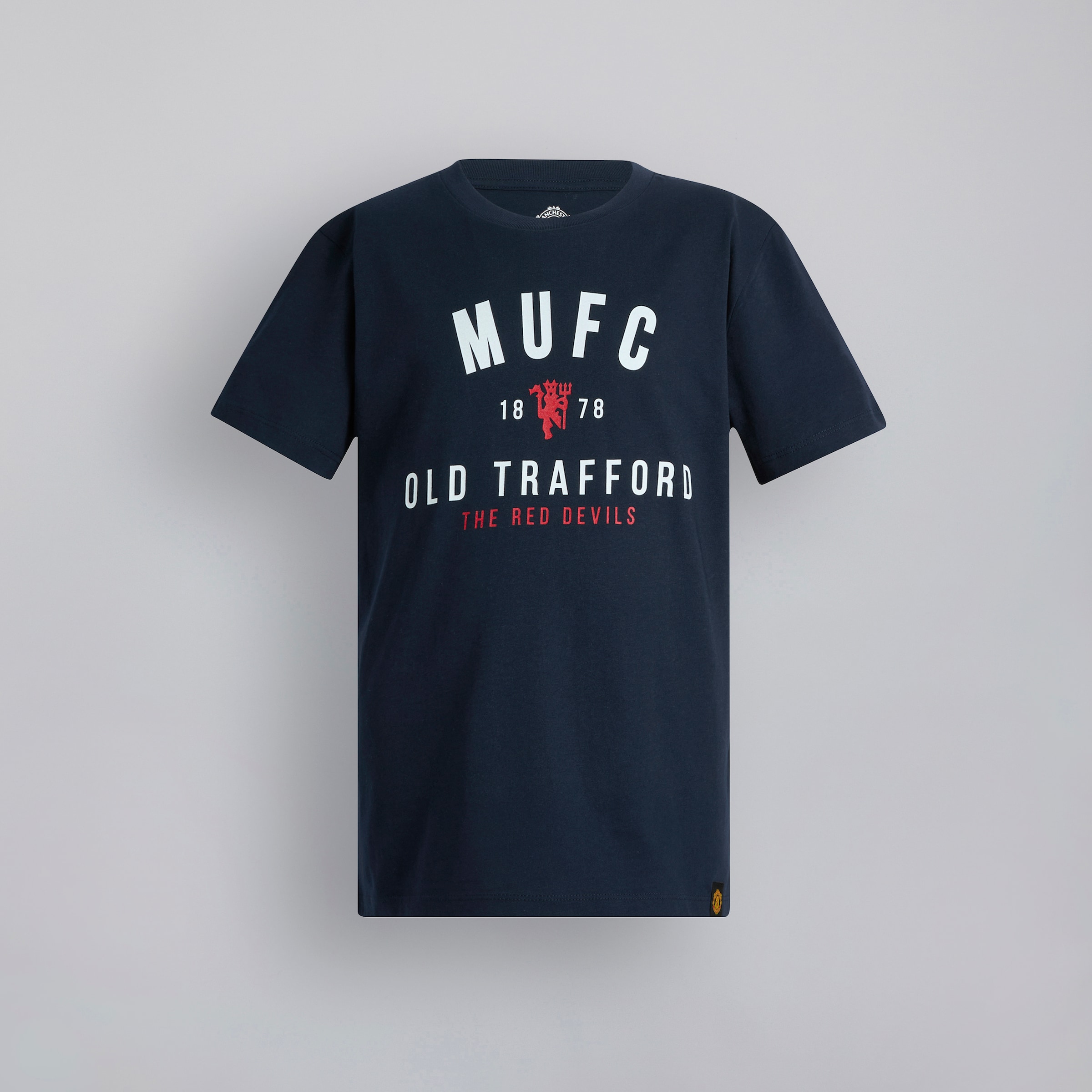 Manchester United Kids MUFC Old Trafford T-Shirt Navy Navy blue