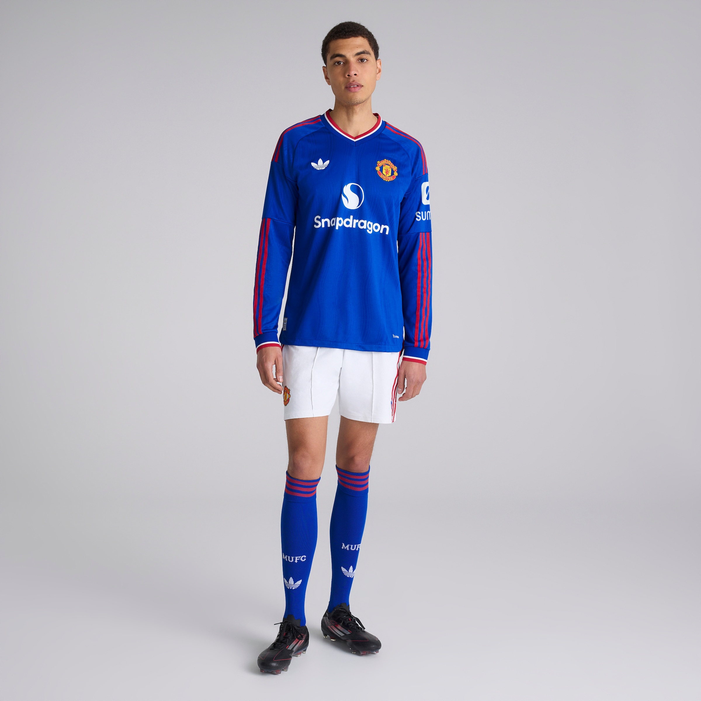 Manchester United 26/27 Away Authentic Shorts White White Detail [3-5]