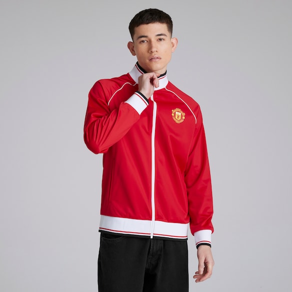 Manchester United 1999 Home Inspired Full-Zip Track Jacket Red Red