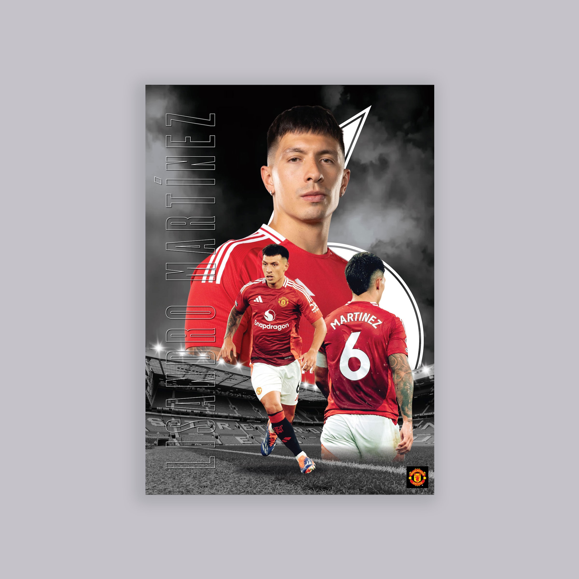 Manchester United Martinez Core Photo A2 Poster Black