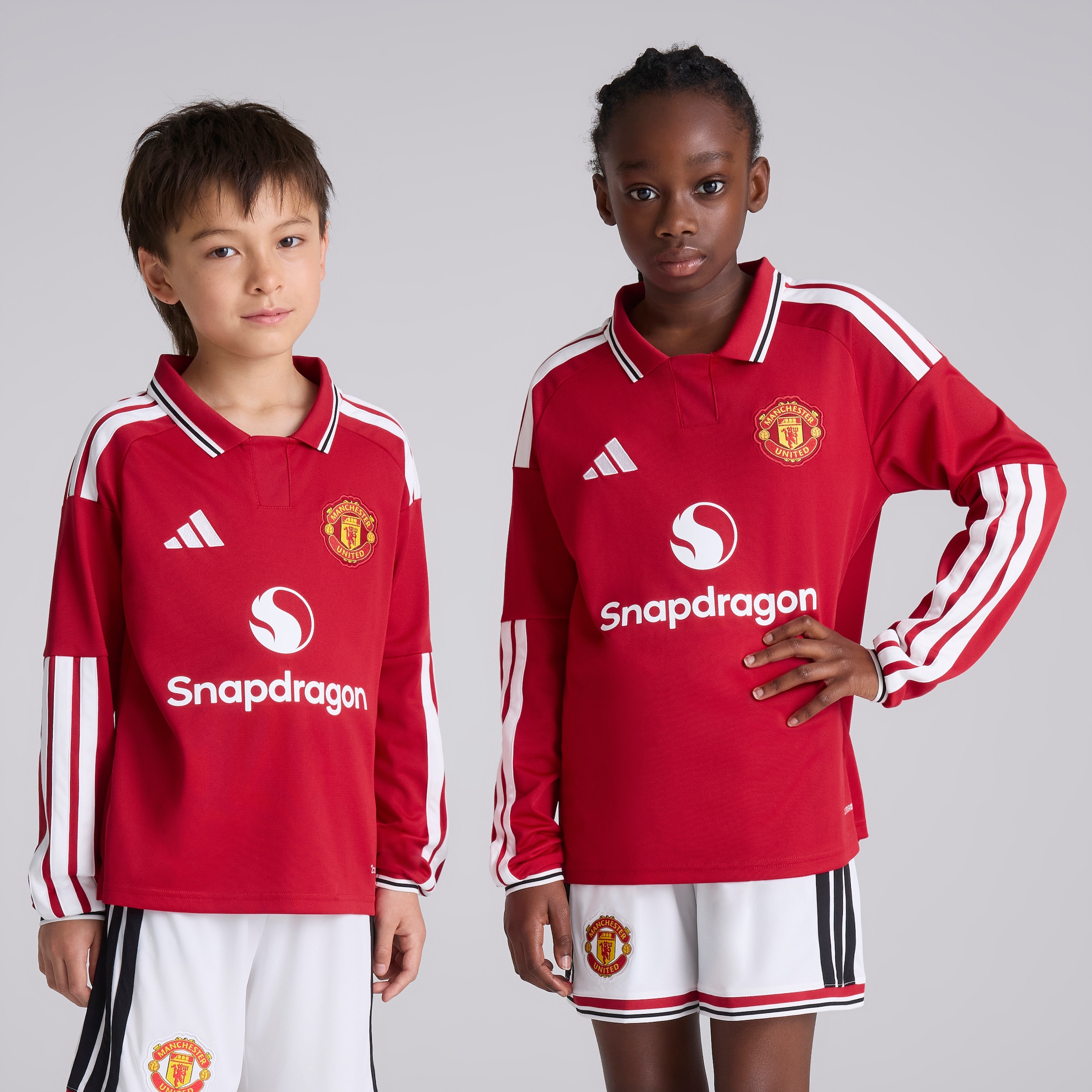 Manchester United Kids 26/27 Home Long Sleeve Jersey 红色