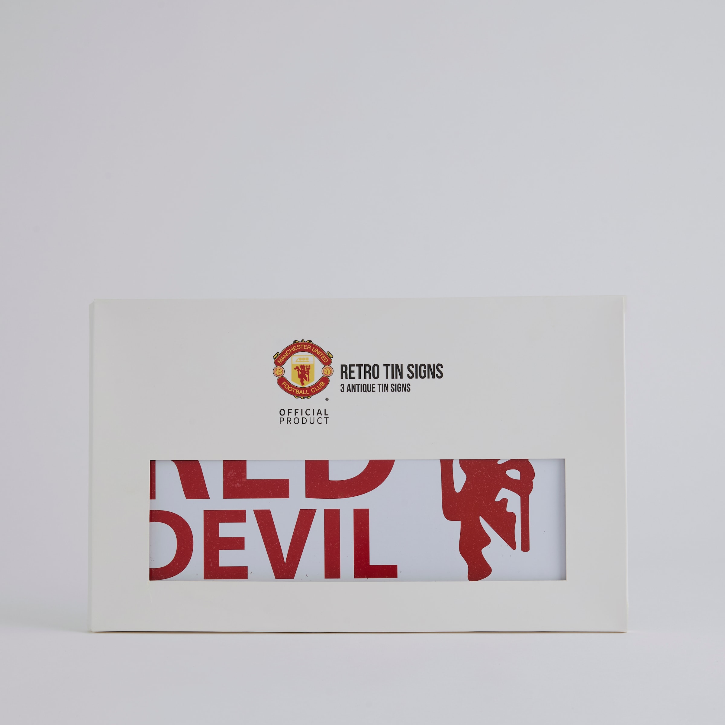 Manchester United Retro Signs (Pack of 3) Multi Multi
