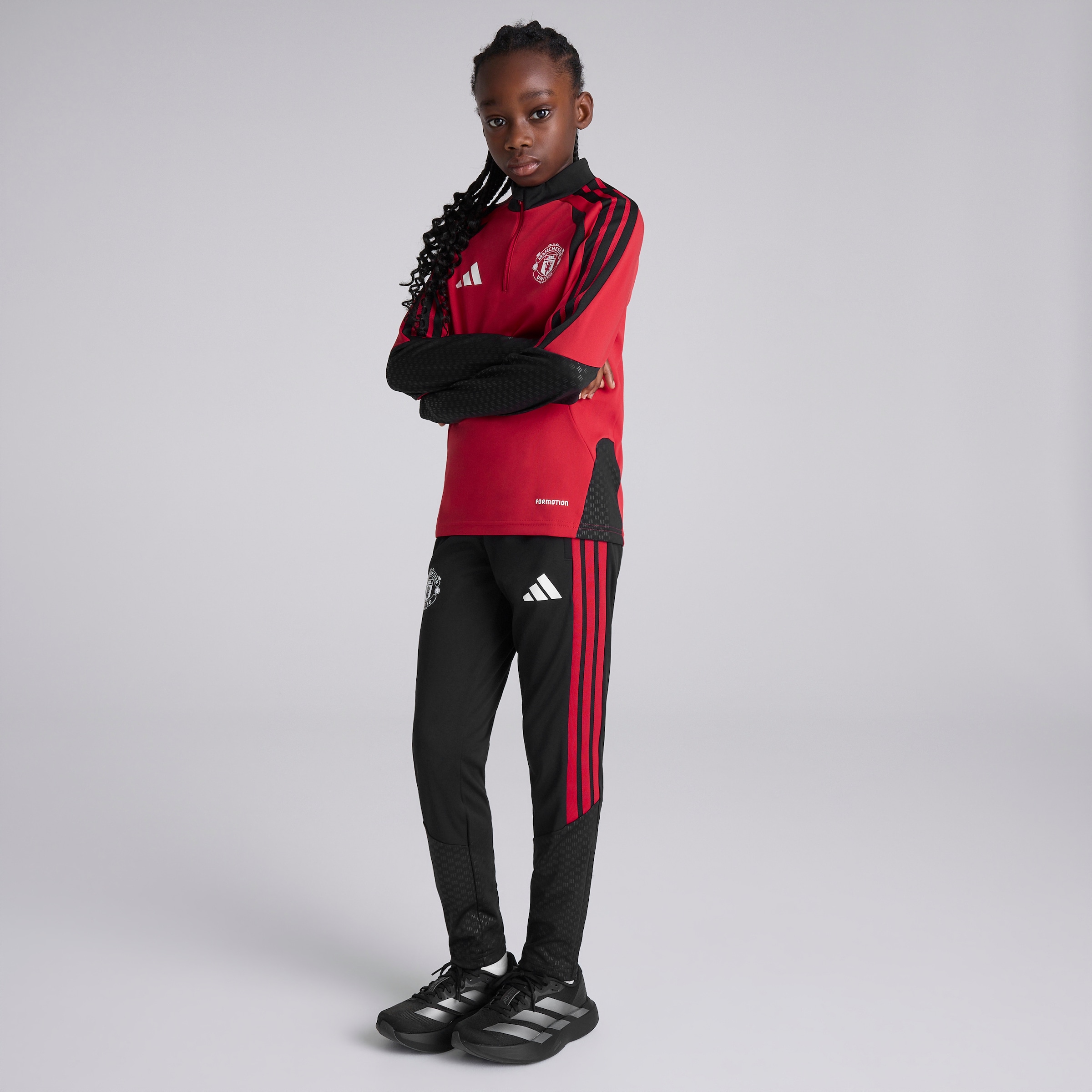 Manchester United Kids 26/27 Training Tiro Pants Black Black Detail [3-6]