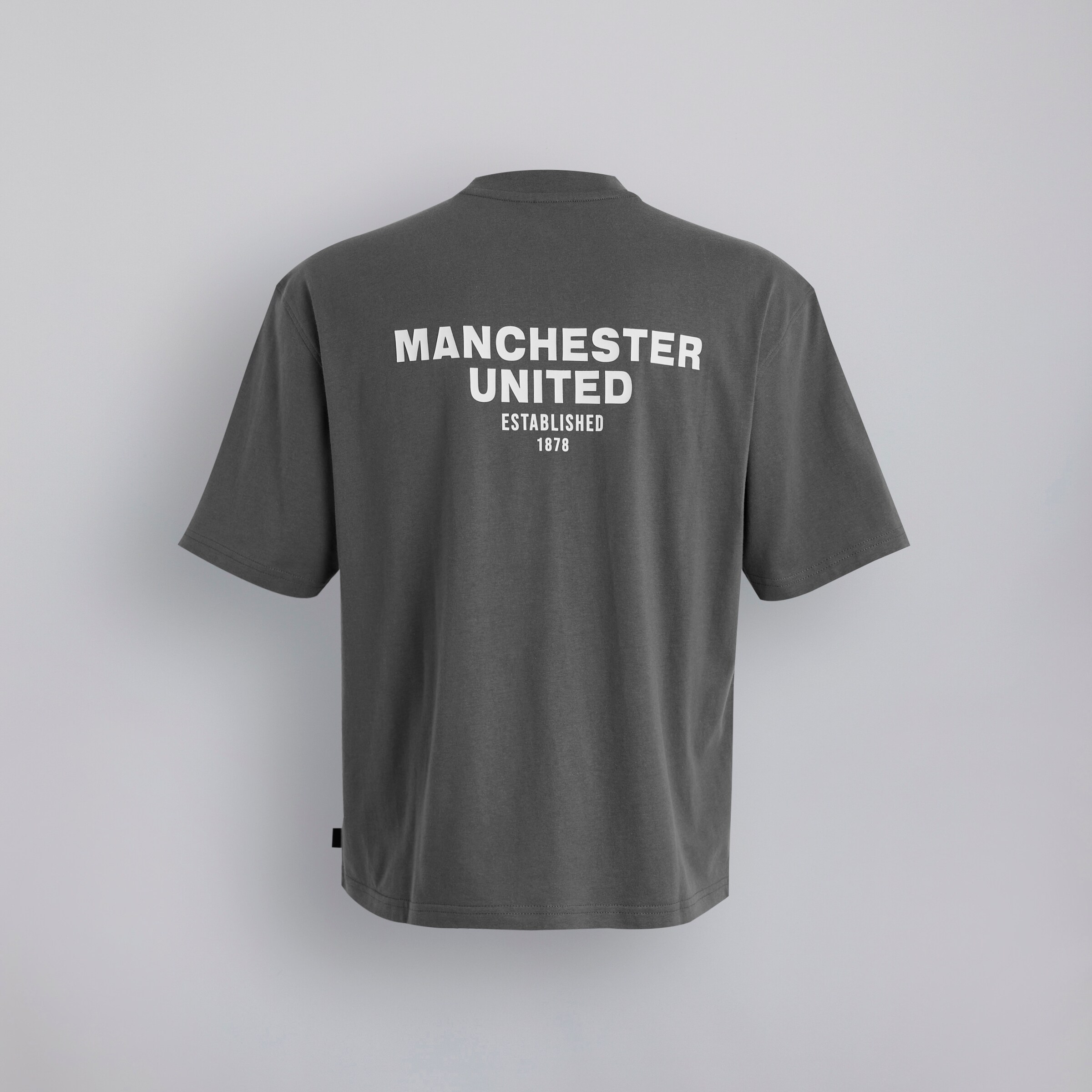 Manchester United Womens Back Print T-Shirt Slate Gris Détail [7-7]