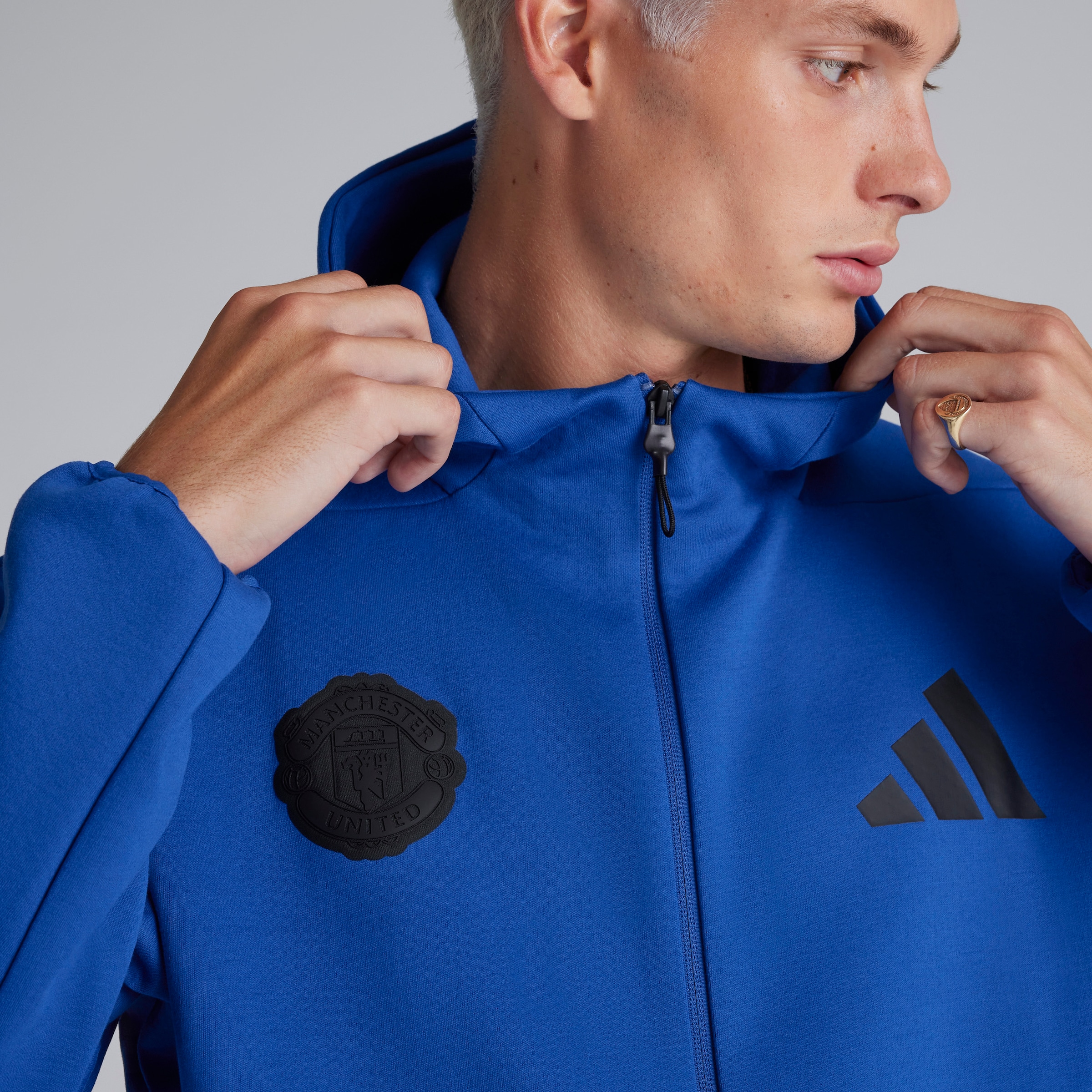 Buy Manchester United x adidas Full-Zip Hooded Track Jacket