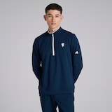 Manchester United x adidas Golf Lightweight 1/2 Zip Top Navy