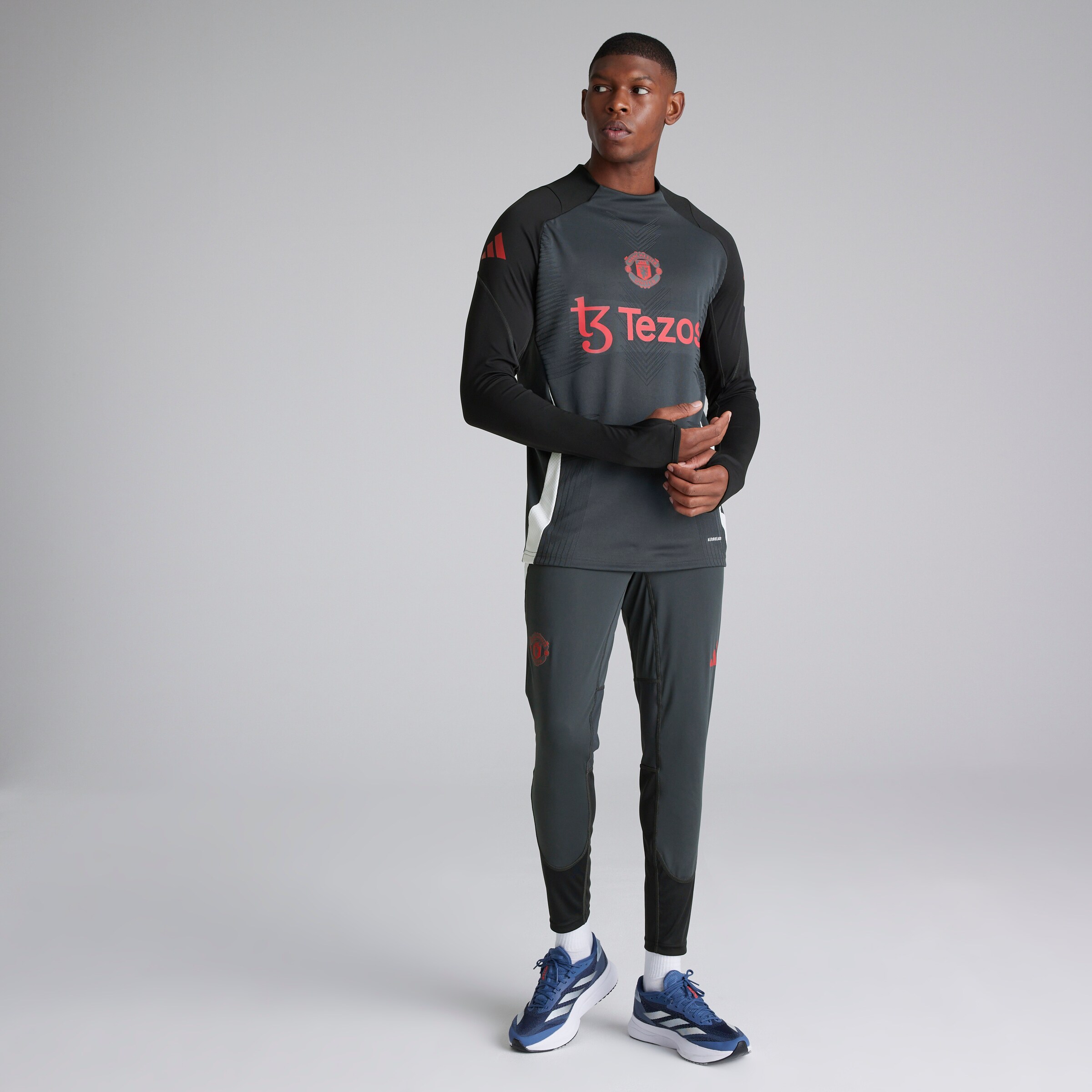 Manchester United European Training Tiro 24 Pro Pants Dark Grey Grey Detail [4-7]