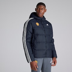 Manchester United x adidas Essentials Midweight Down Hooded Jacket Navy