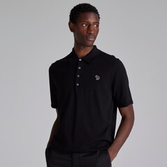 Manchester United x Paul Smith Mens Knitted Polo Black