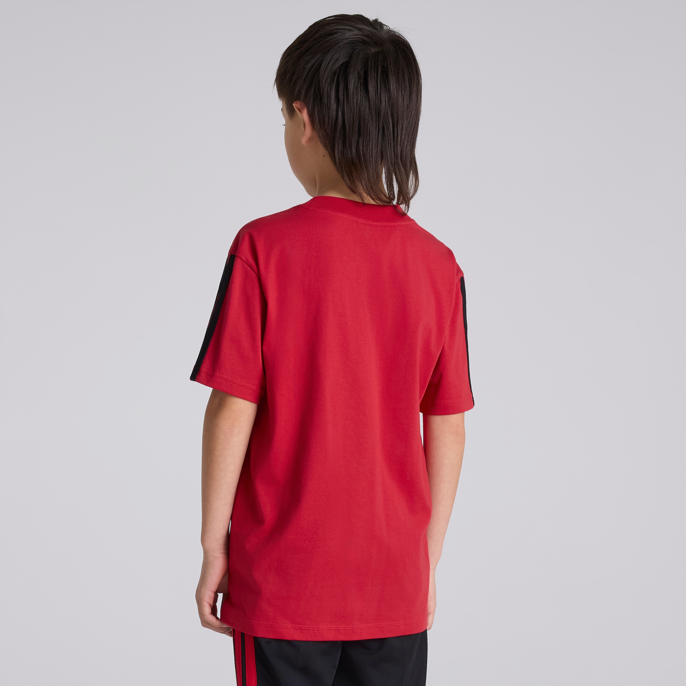 Manchester United x adidas Kids DNA T-Shirt Red Red Detail [2-5]
