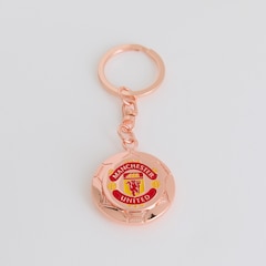 Manchester United Flat Football Keyring Rose Gold