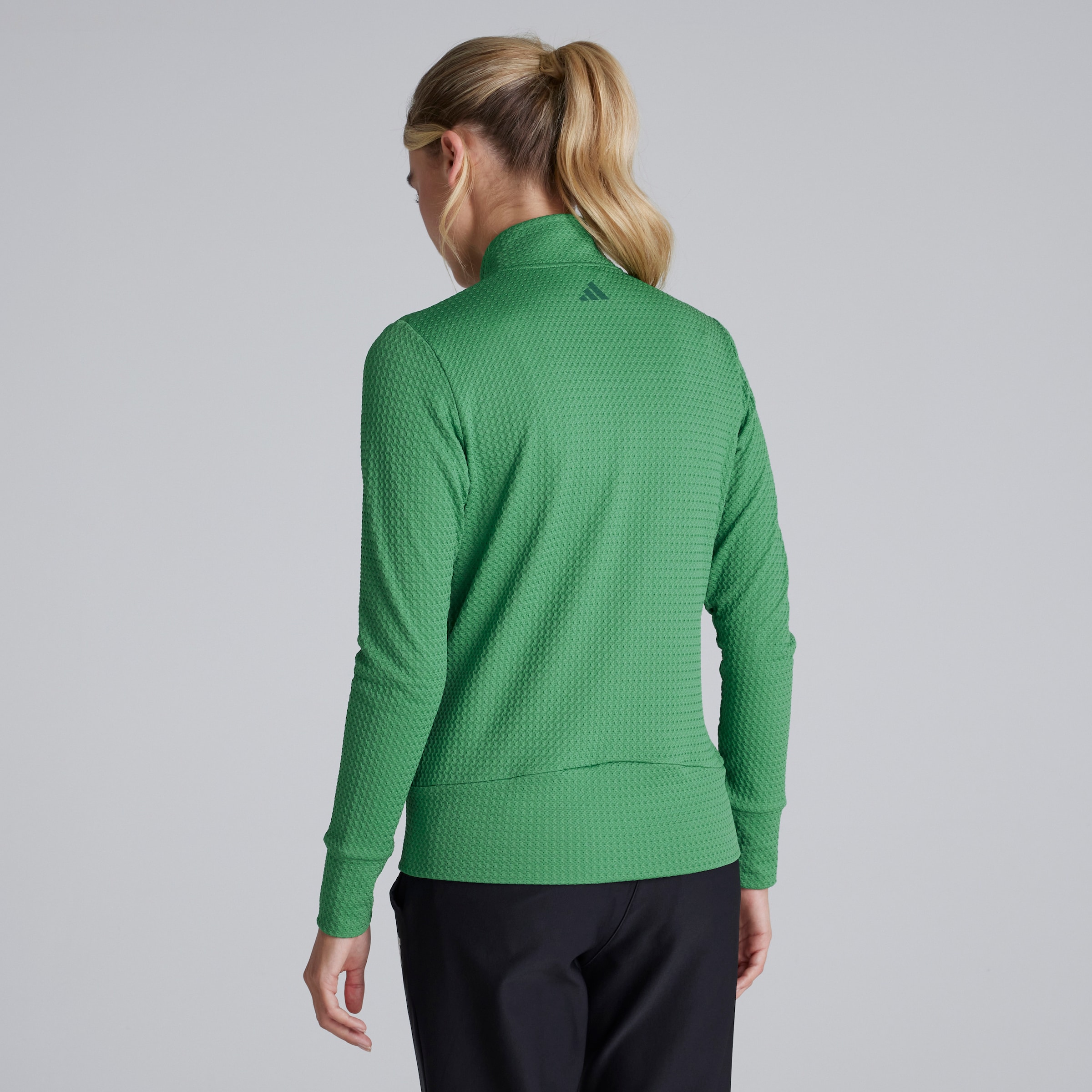 Manchester United x adidas Womens Golf Ultimate365 Textured Jacket Green Green Detail [2-5]