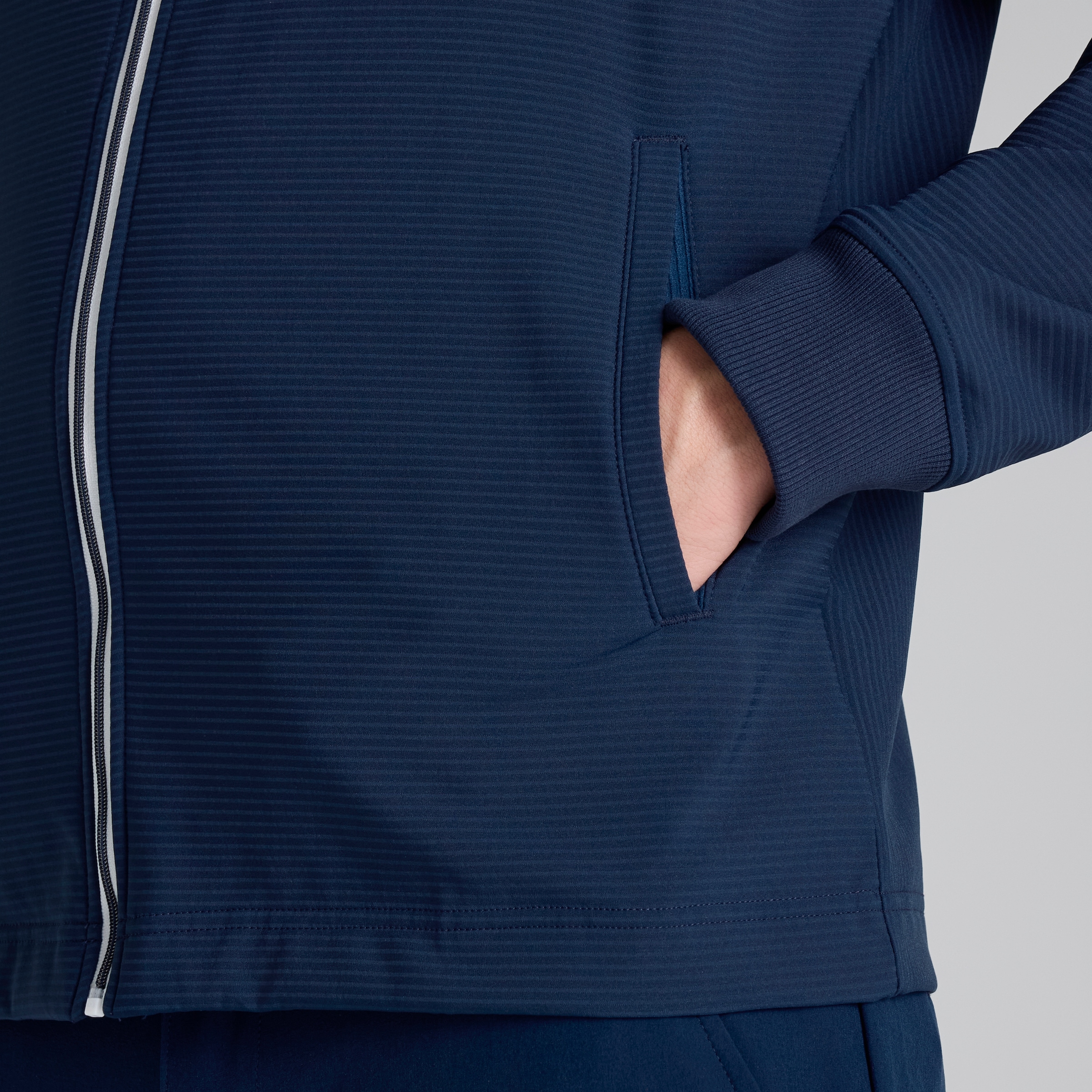 Manchester United x adidas Golf Ultimate365 Woven Jacket Navy Navy blue Detail [4-5]