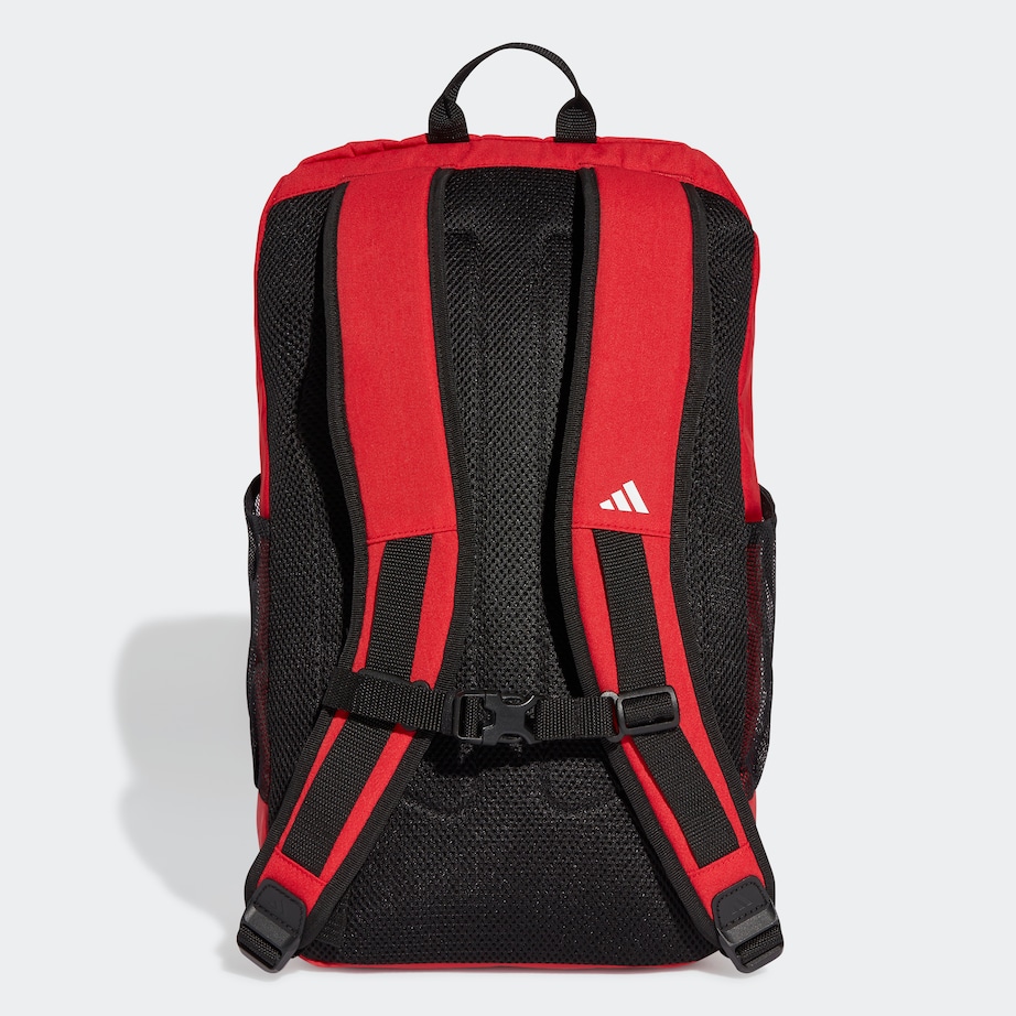 Manchester United Core Backpack - Official Licensed, Laptop Friendly, Red Polyester School Bag