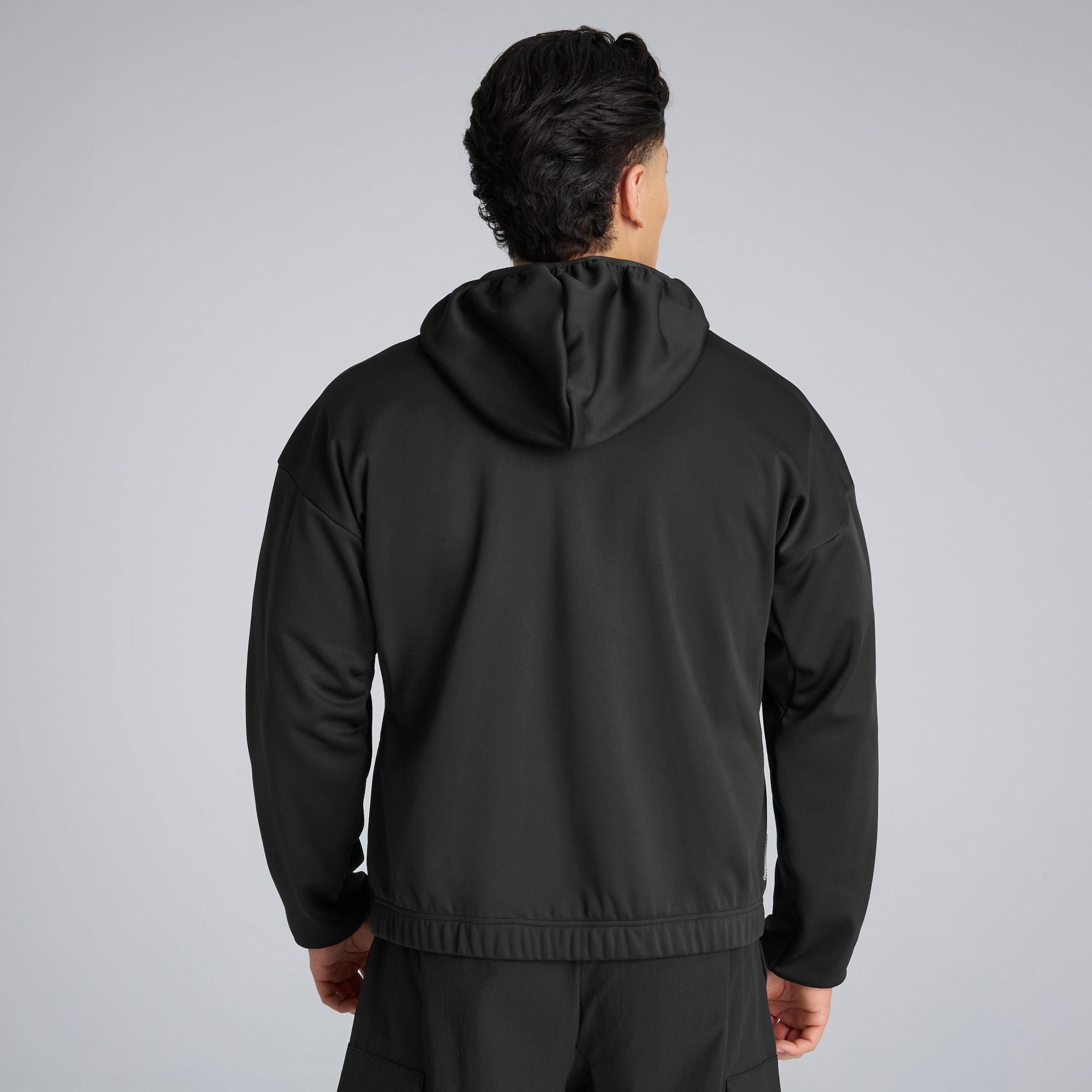 Manchester United x adidas City Tech Softshell 1/2-Zip Hoodie Black Noir Détail [2-6]