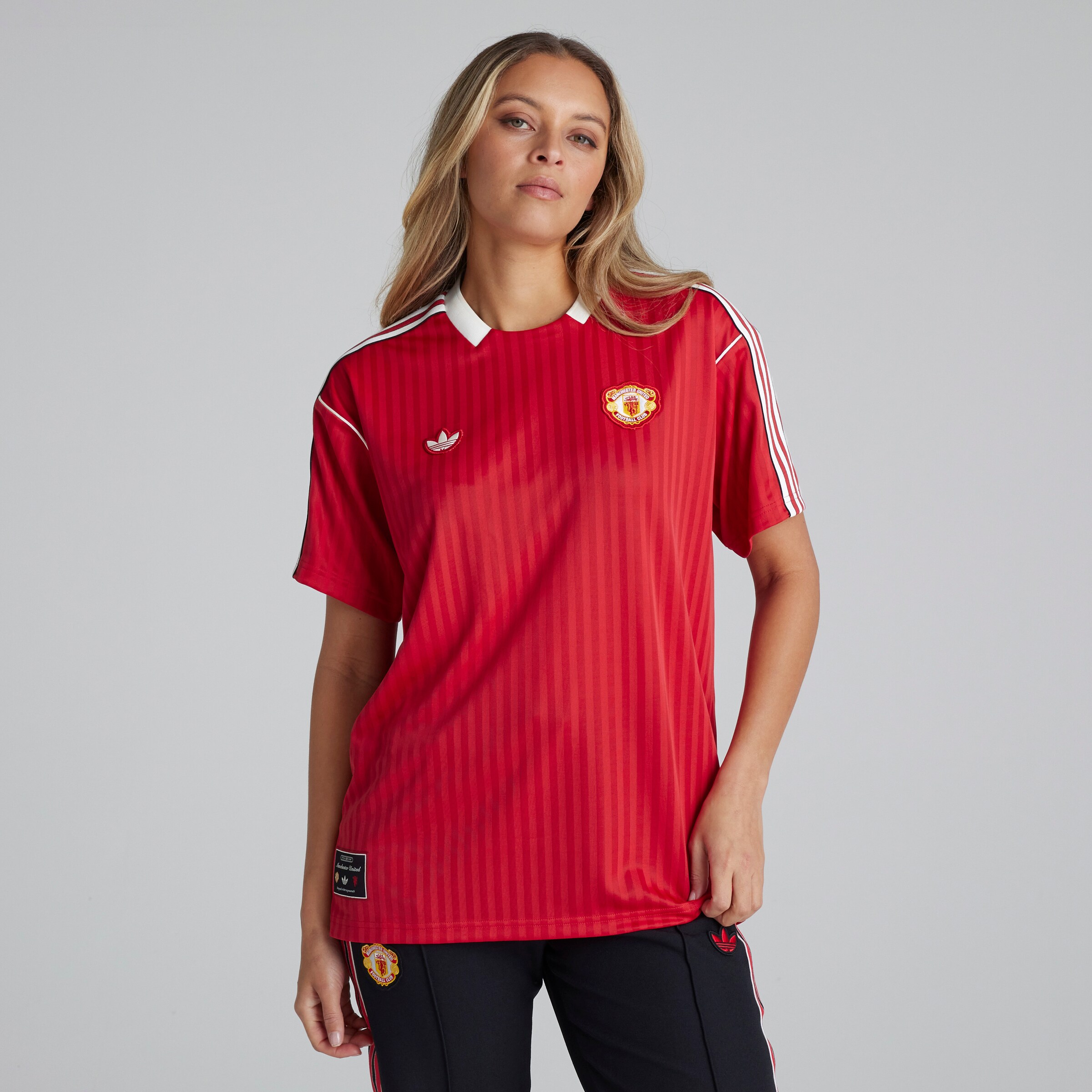 ★★Adairs★★ Manchester United Terrace Icon Jersey Red JF0 adidas MANCHESTER UNITED TERRACE ICONS JERSEY