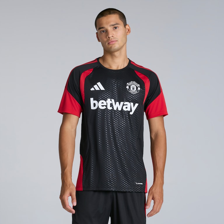 Manchester United 26/27 Training Tiro Jersey Black (Sponsored)