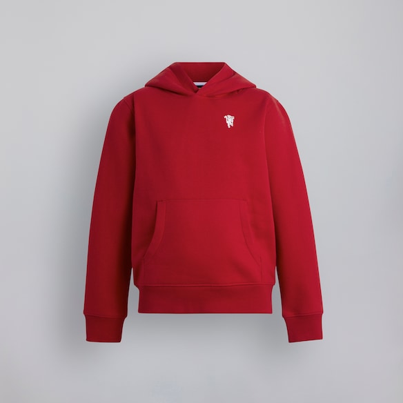 Manchester United Kids Devil Essentials Overhead Hoodie Red Red