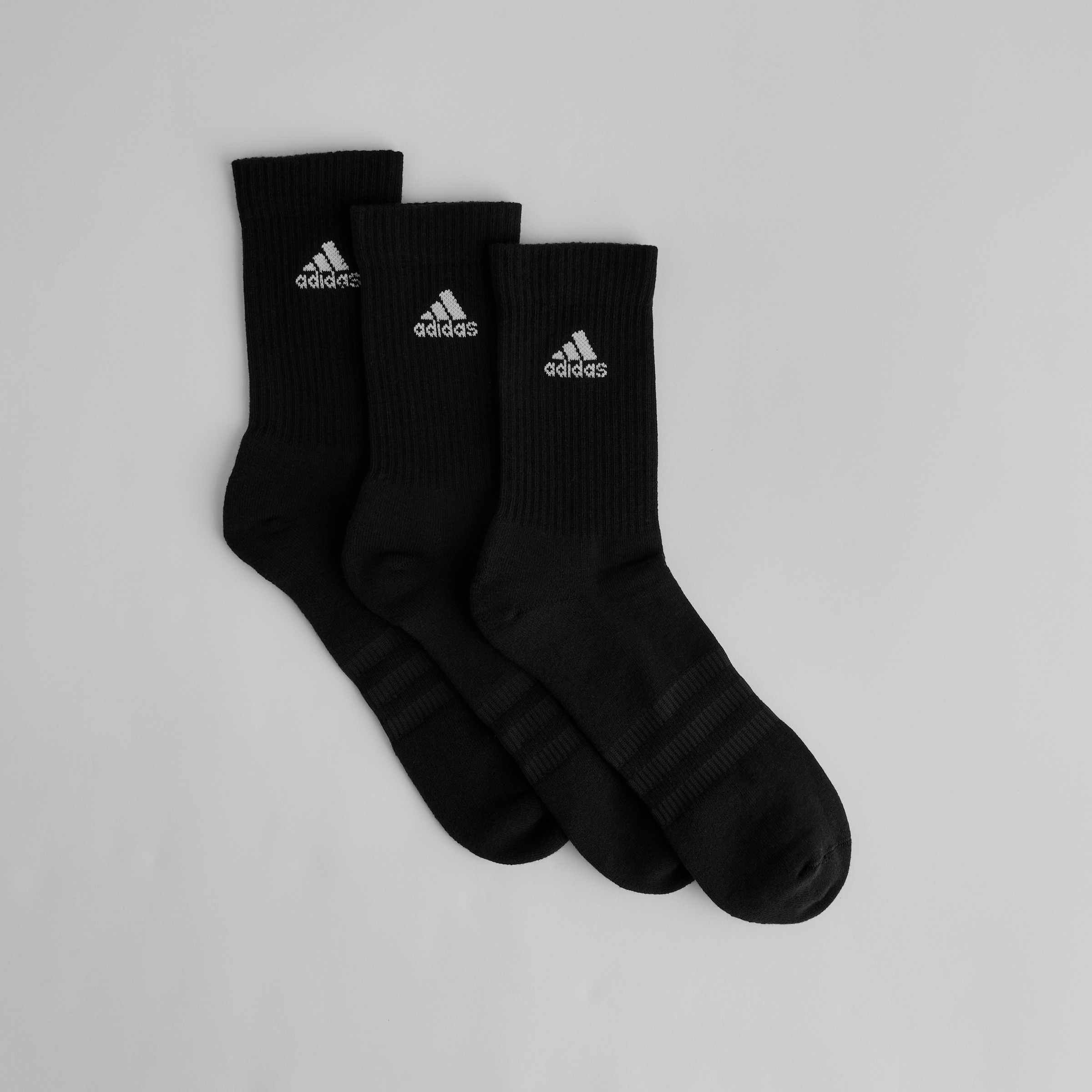 Manchester United x adidas Essentials Cushioned Crew Socks 3 Pack Black/Black/Black Black Detail [2-4]