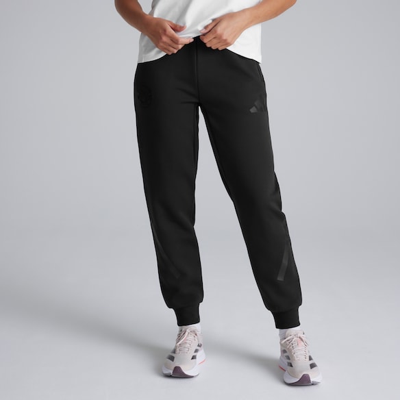 Manchester United x adidas Womens Z.N.E. Tracksuit Bottoms Black Black