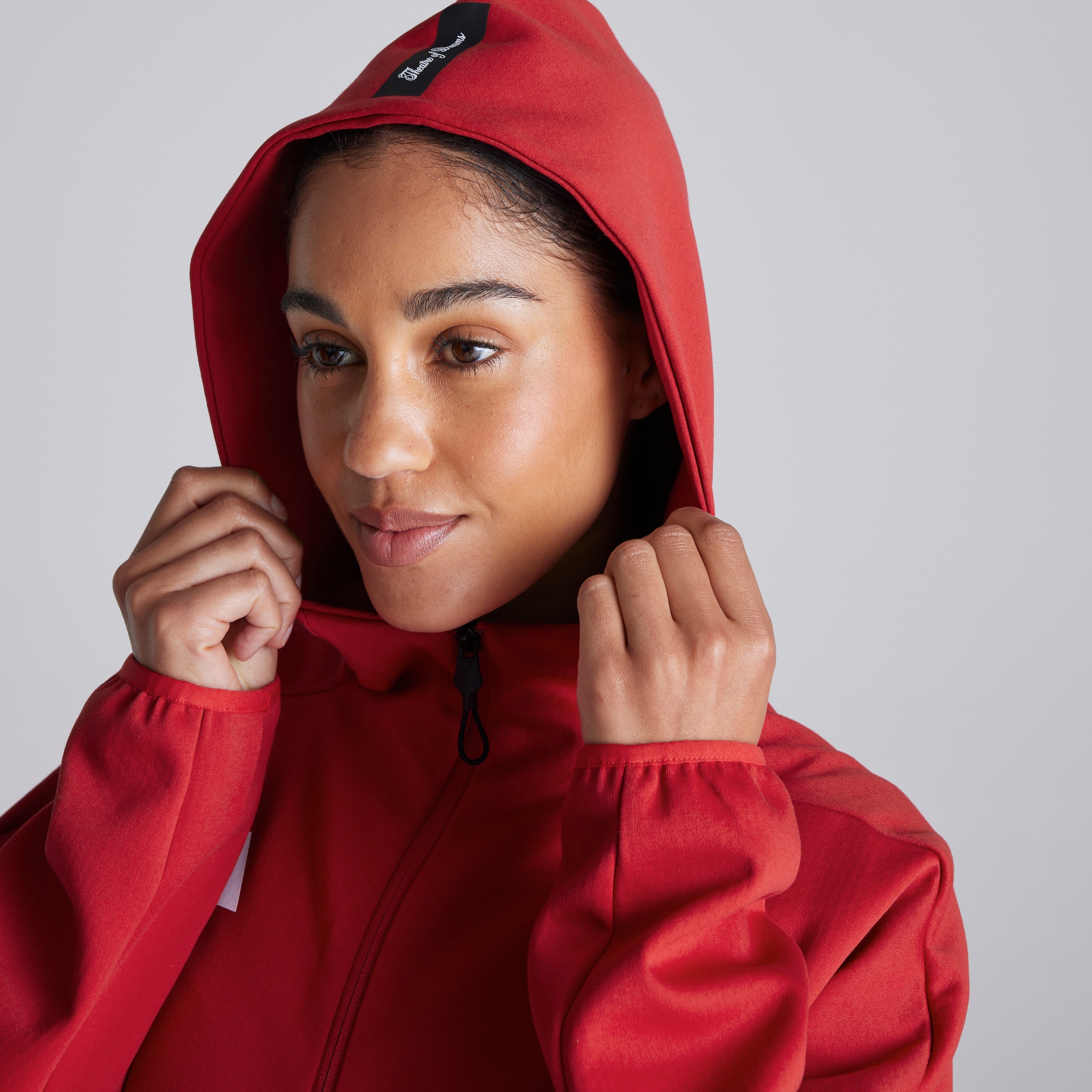 Manchester United 25/26 Anthem Jacket Womens Red Detail [5-7]