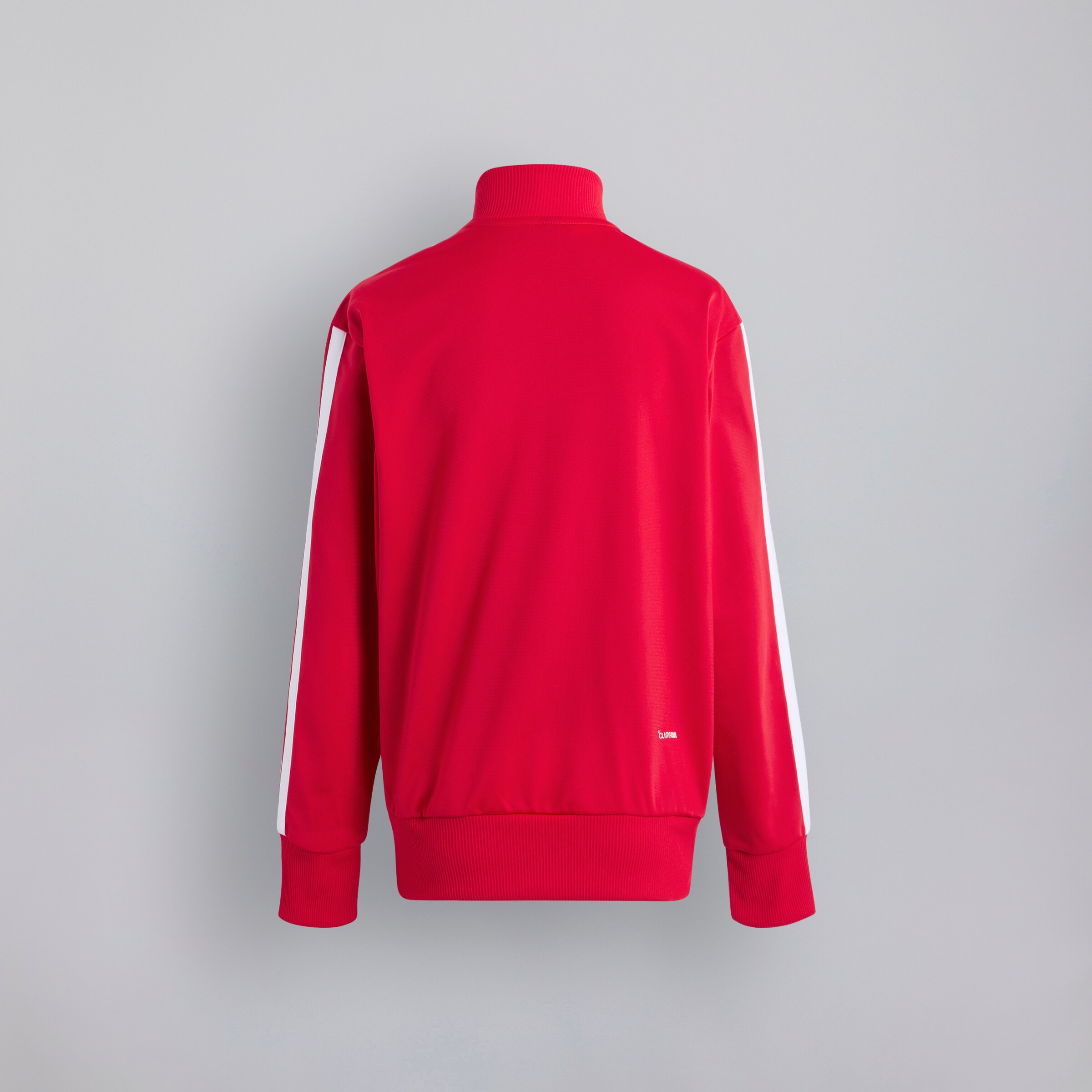 Manchester United x adidas Kids Essentials Tiberio 3-Stripes Tricot Tracksuit Red/Black Detail [3-4]