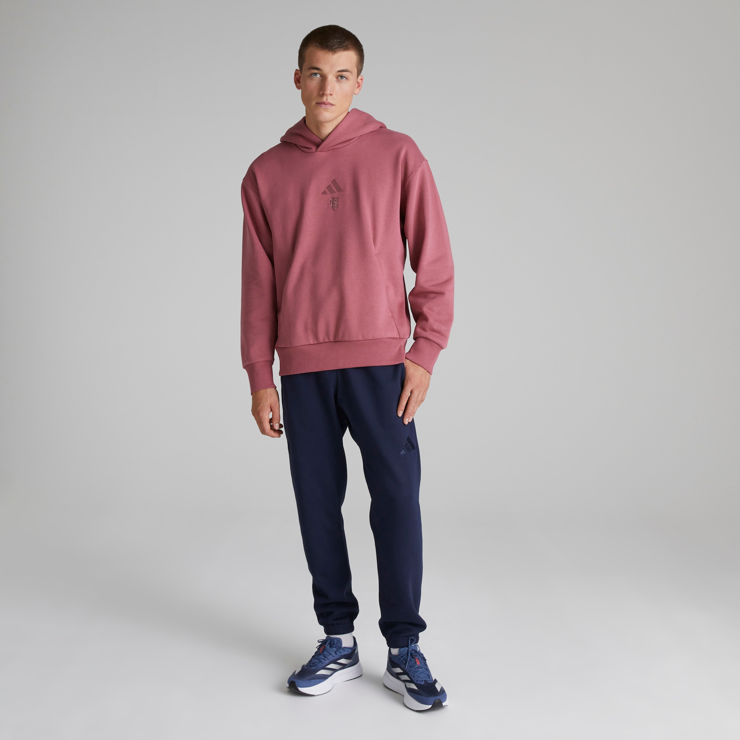 【12月スーパーSALE 15%OFF】 SZN ALL adidas x United Manchester Buy Fleece Store United  Manchester | Burgundy Hoodie ジャケット・アウター
