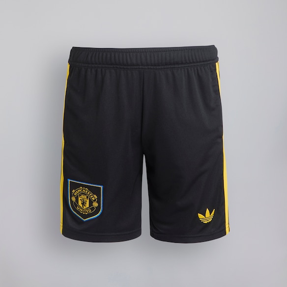 Manchester United 25/26 Third Shorts Kids Black